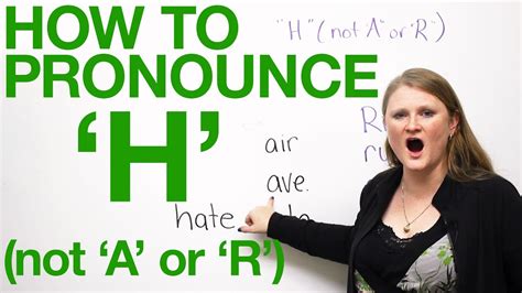 h aussprache englisch|How to pronounce H in English